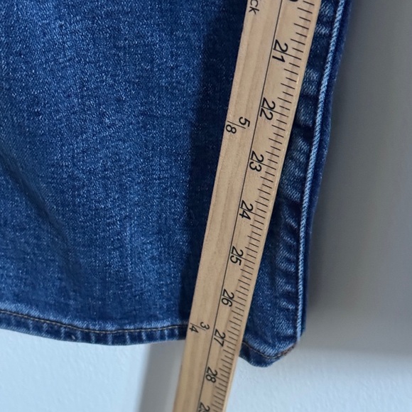 MADEWELL THE PERFECT VINTAGE STRAIGHT JEAN Size 24 Dark Wash Denim Oversized - Picture 7 of 9